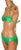 Vintage 70s Pierre Cardin Paris Green Bikini Two Piece Swimsuit Size 7 - Poppy's Vintage Clothing