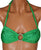 Vintage 70s Pierre Cardin Paris Green Bikini Two Piece Swimsuit Size 7 - Poppy's Vintage Clothing