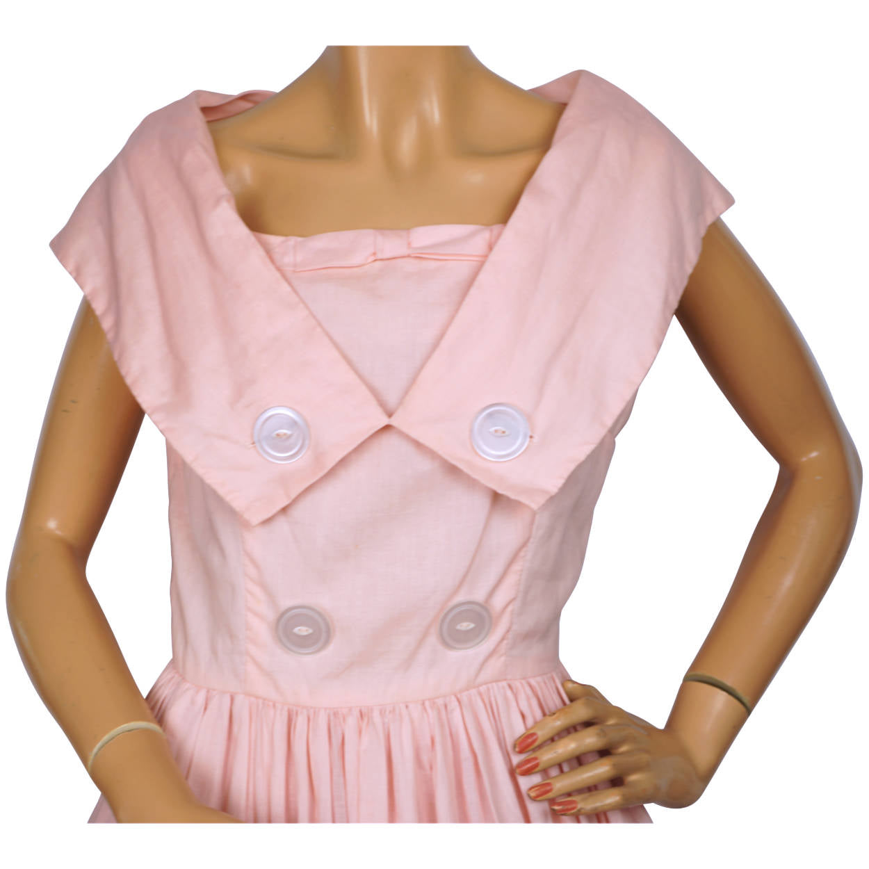 white christmas dresses 1950s Nature Guide Cotton Day Dress XS – OMNIA main image 1