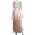 Vintage 1940s Nightie Pink Satin Nightgown with Lace Bodice Size M - Poppy's Vintage Clothing