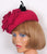 Vintage 1950s Cocktail Hat Pink Silk Rose - Poppy's Vintage Clothing