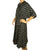 Vintage 1950s Silk Dress Black & White Polka Dots Size M - Poppy's Vintage Clothing