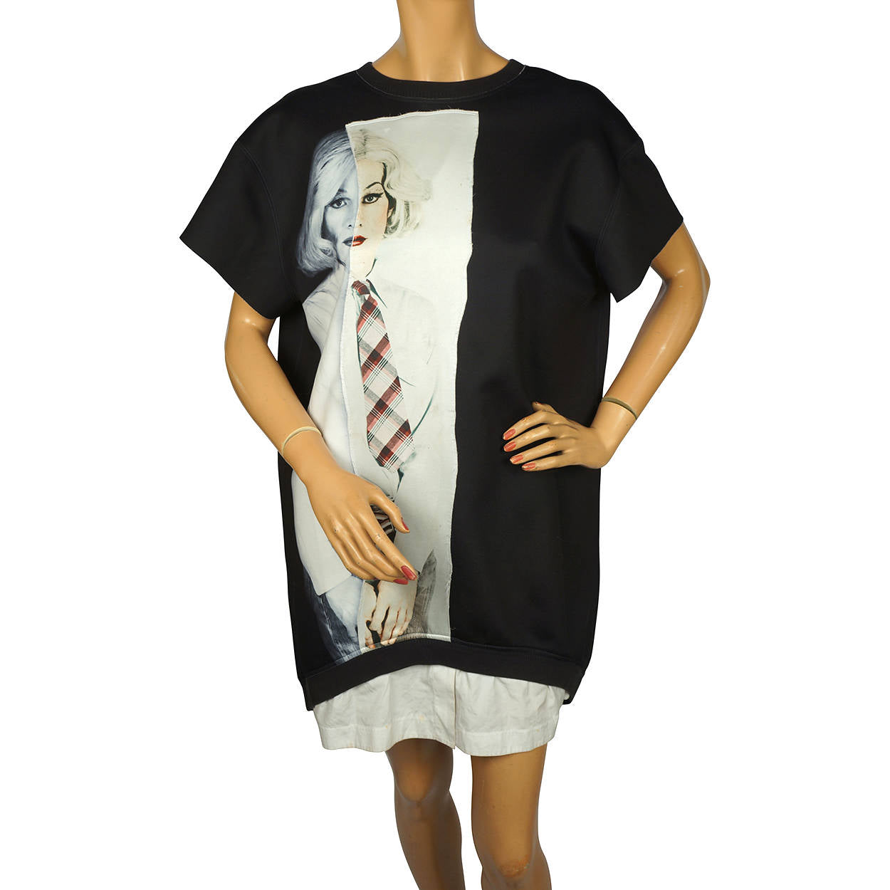 Ports 1961 Christopher Makos Altered Images Mini Dress Andy Warhol in Drag Small - Poppy's Vintage Clothing