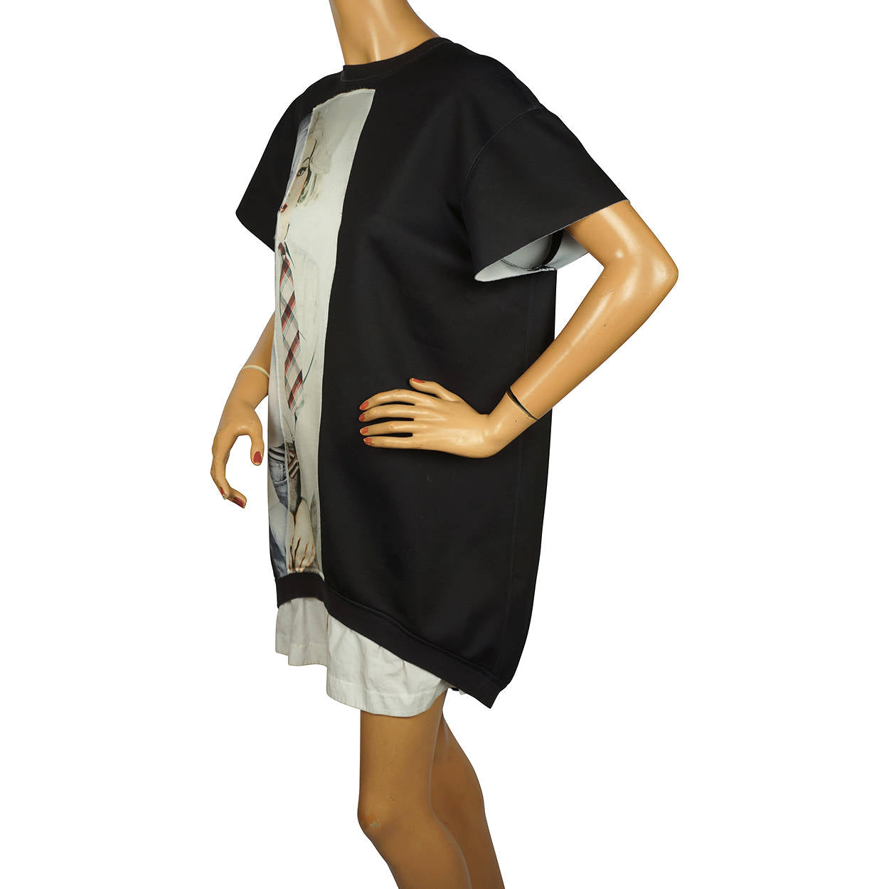 Ports 1961 Christopher Makos Altered Images Mini Dress Andy Warhol in Drag Small - Poppy's Vintage Clothing