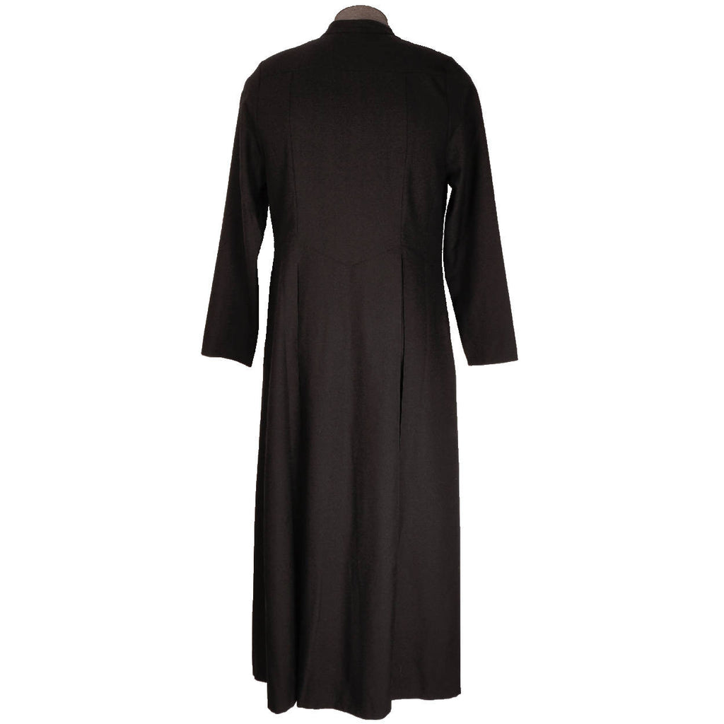 Vintage Roman Catholic Priest Cassock Soutane Black Robe Size M - Poppy's Vintage Clothing