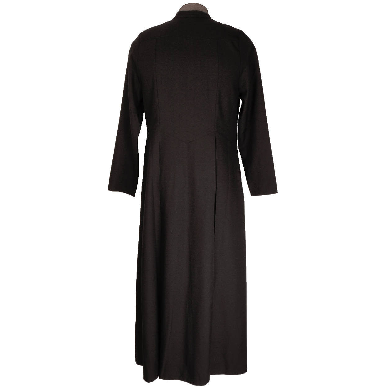 Vintage Roman Catholic Priest Cassock Soutane Black Robe Size M - Poppy's Vintage Clothing