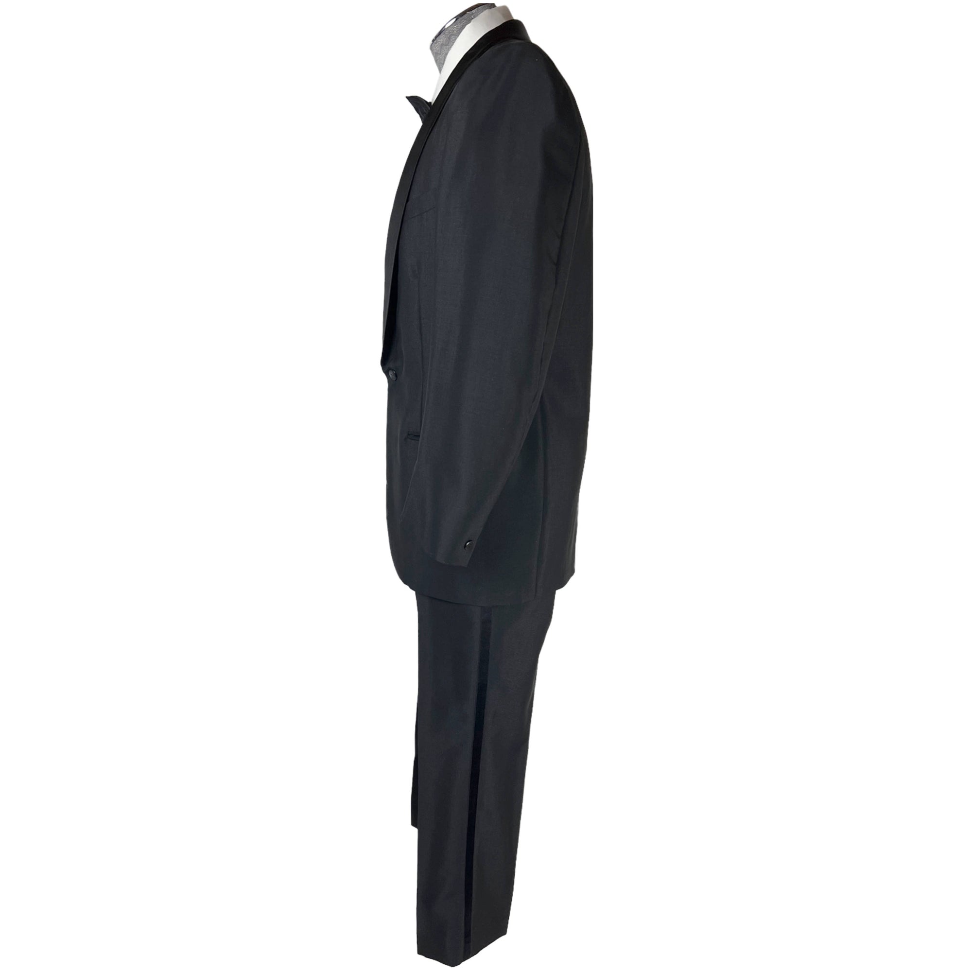 1950s Vintage Tuxedo Mens Formal Wear Wedding Suit Sz M 33 W