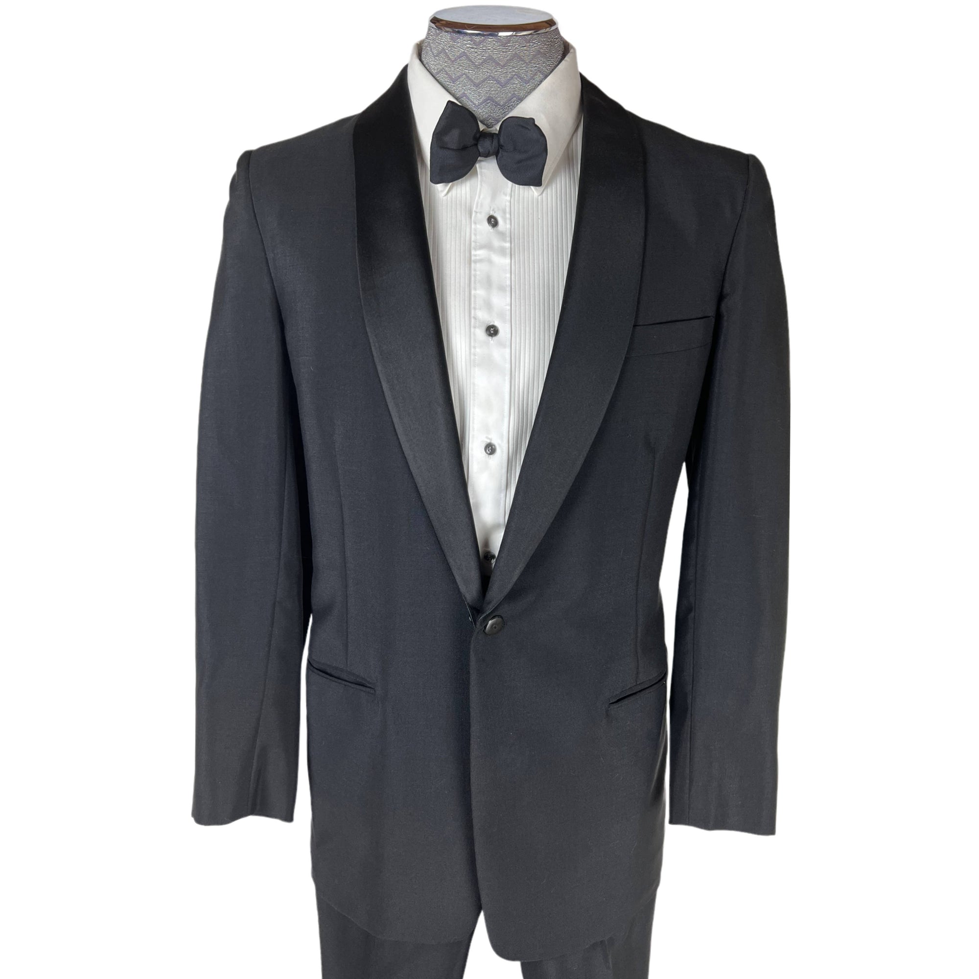 1950s Vintage Tuxedo Mens Formal Wear Wedding Suit Sz M 33 W