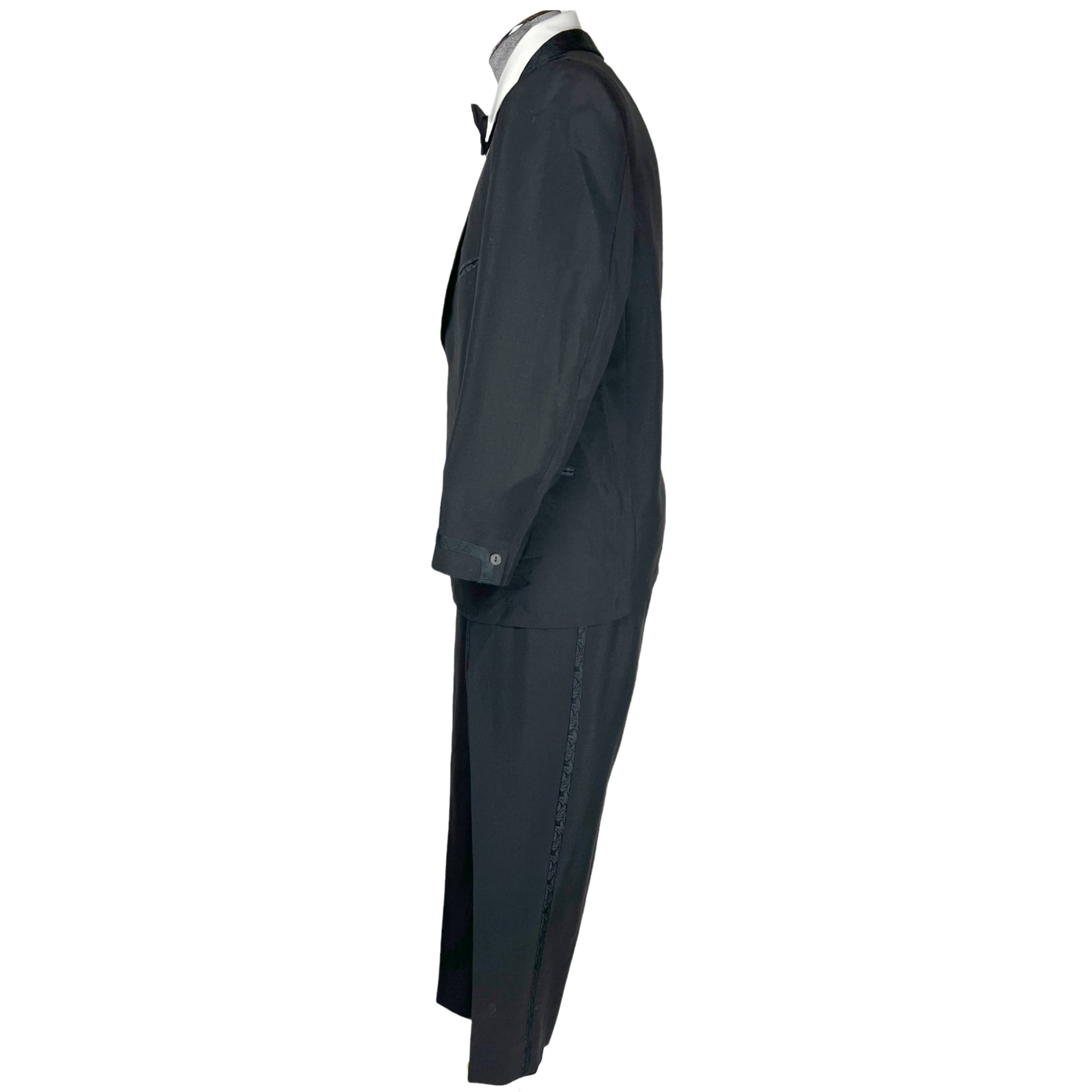 Vintage 1960s Tuxedo Mohair Blend Sz Large Short Dated 1966