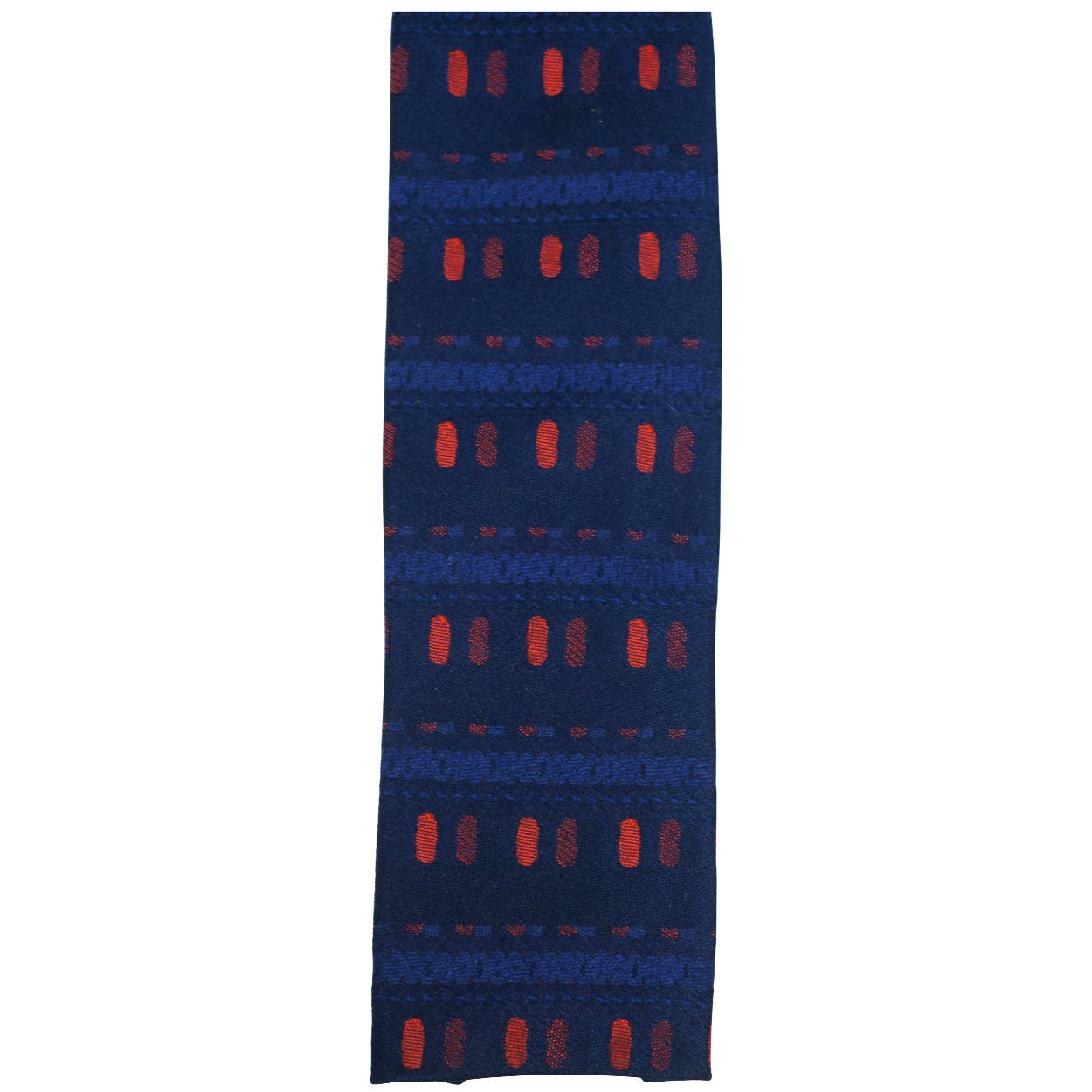 Vintage 60s Skinny Tie Emilio Pucci Silk Square End Necktie - Poppy's Vintage Clothing