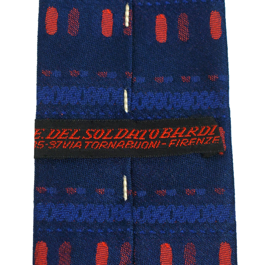 Vintage 60s Skinny Tie Emilio Pucci Silk Square End Necktie - Poppy's Vintage Clothing