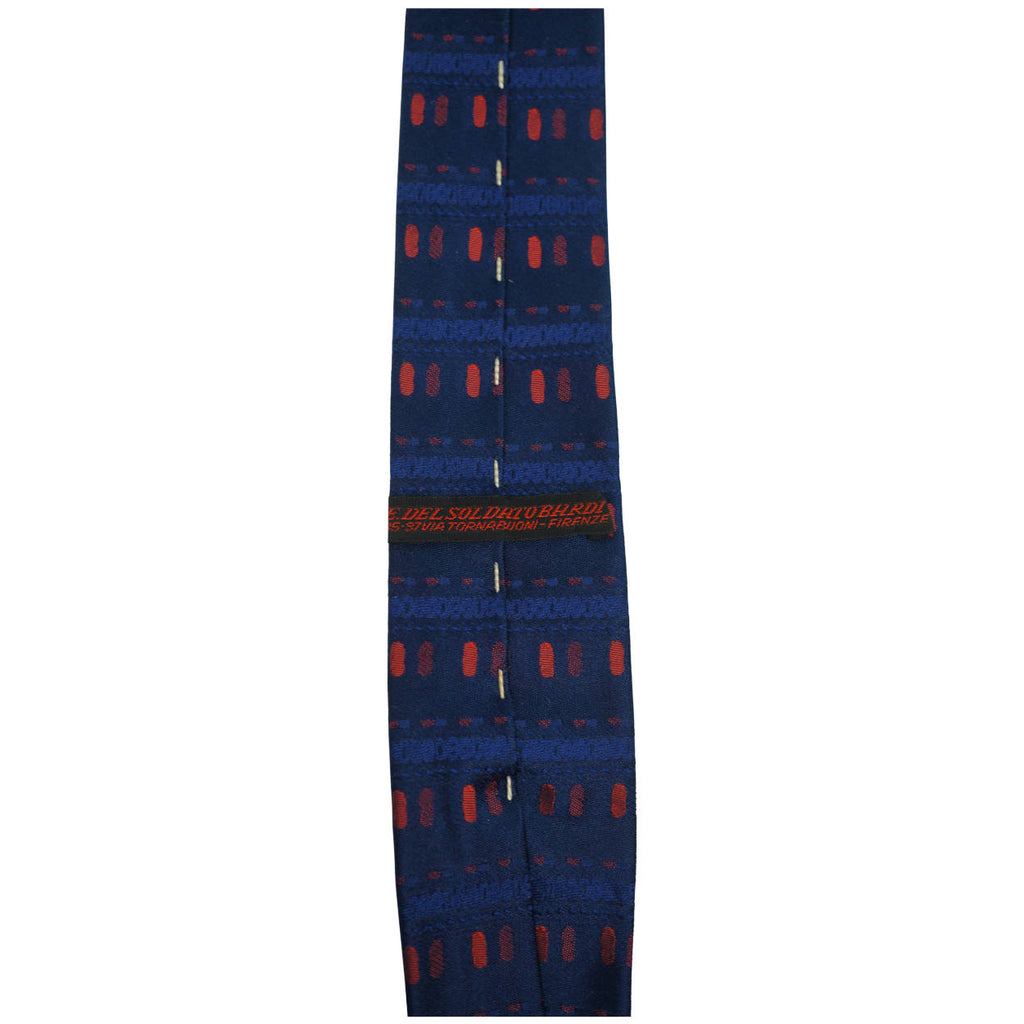 Vintage 60s Skinny Tie Emilio Pucci Silk Square End Necktie - Poppy's Vintage Clothing