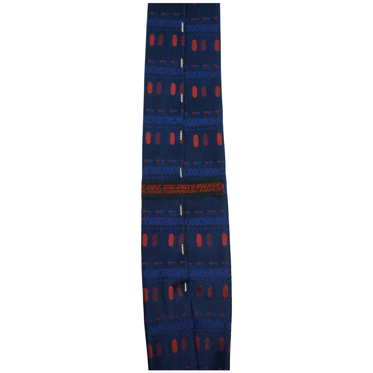 Vintage 60s Skinny Tie Emilio Pucci Silk Square End Necktie - Poppy's Vintage Clothing