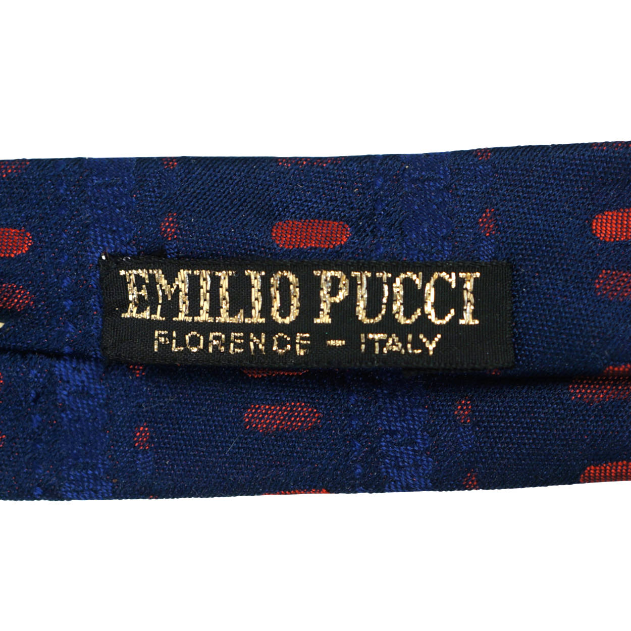 Vintage 60s Skinny Tie Emilio Pucci Silk Square End Necktie - Poppy's Vintage Clothing