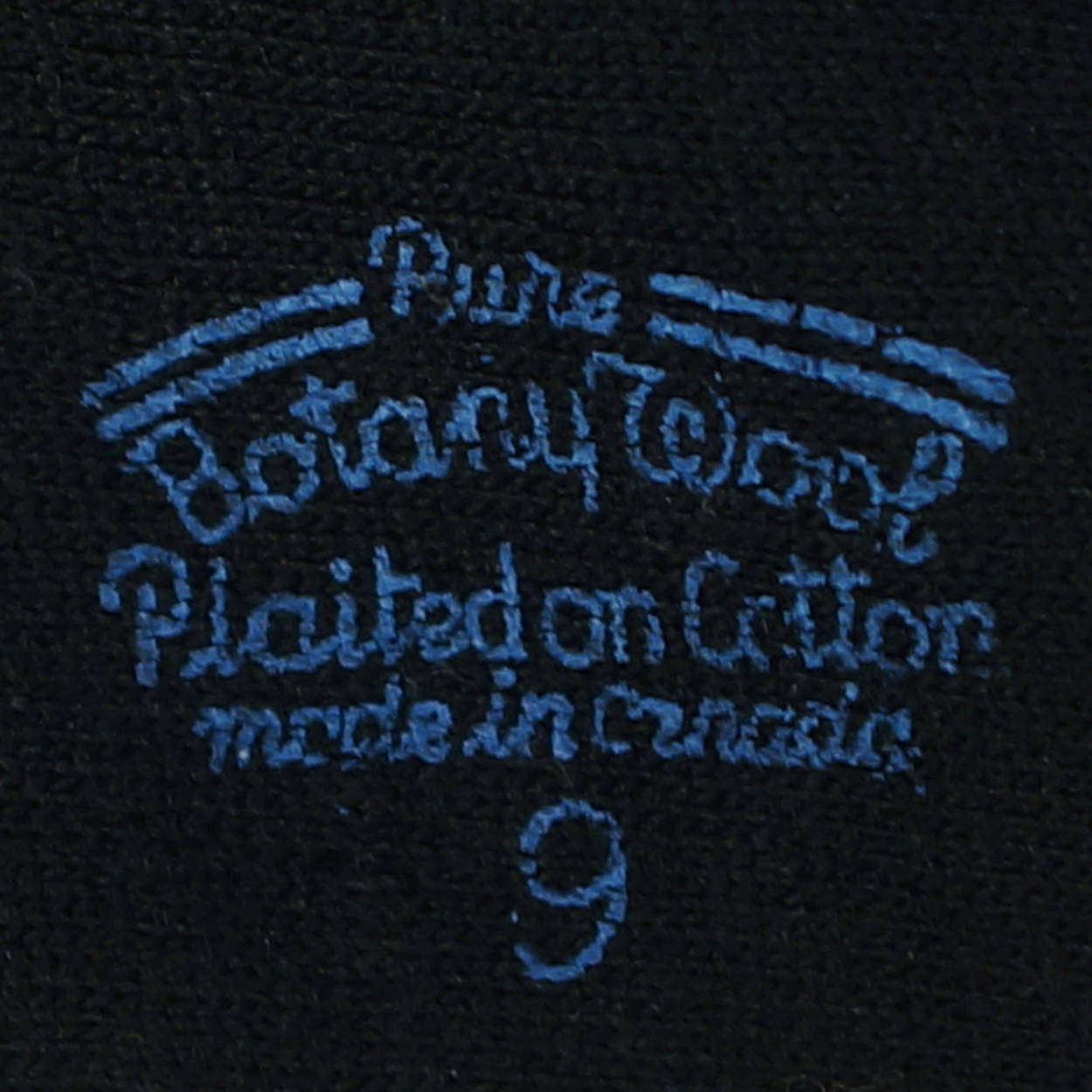 Vintage 1920s Flapper Stockings Botany Wool Plaited on Cotton Black NOS Unused - Poppy's Vintage Clothing