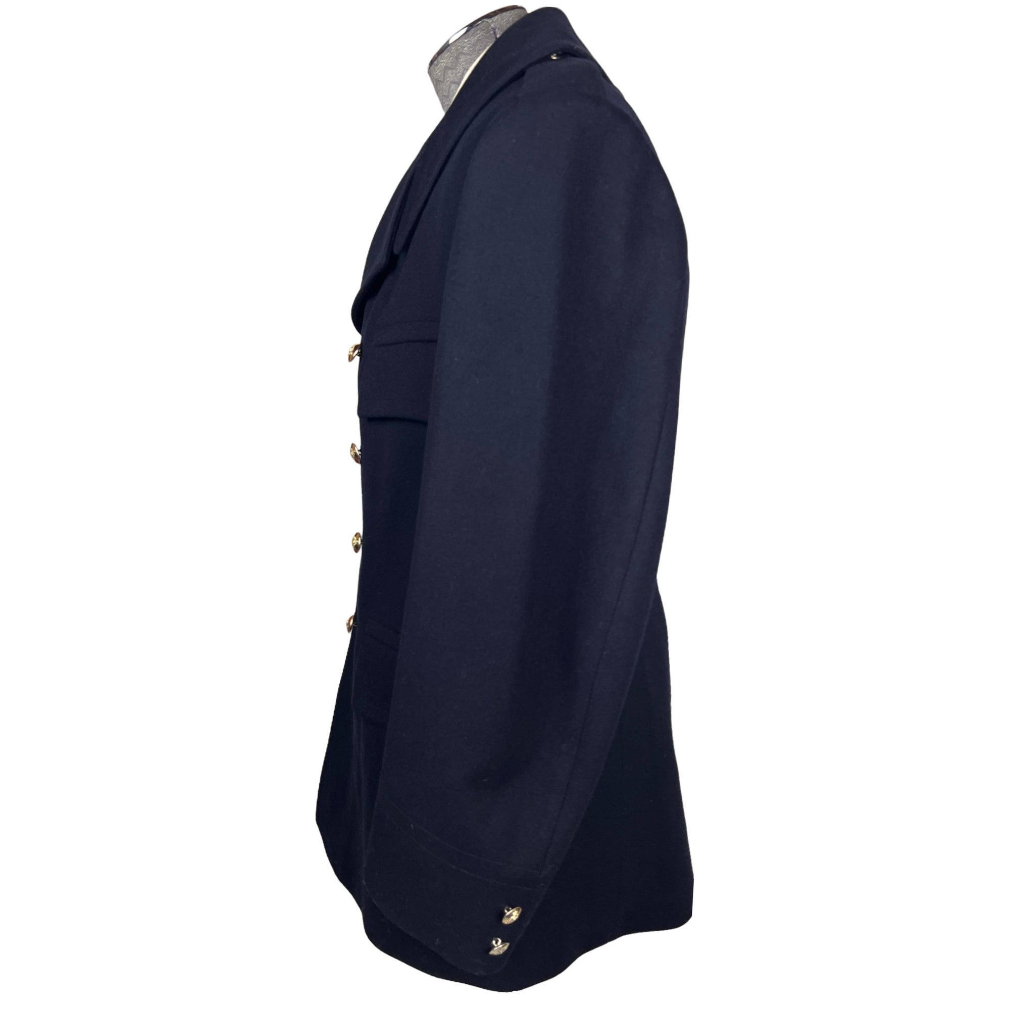 Vintage RCMP Pea Coat Canadian Mounties Navy Wool 1981 Sz M