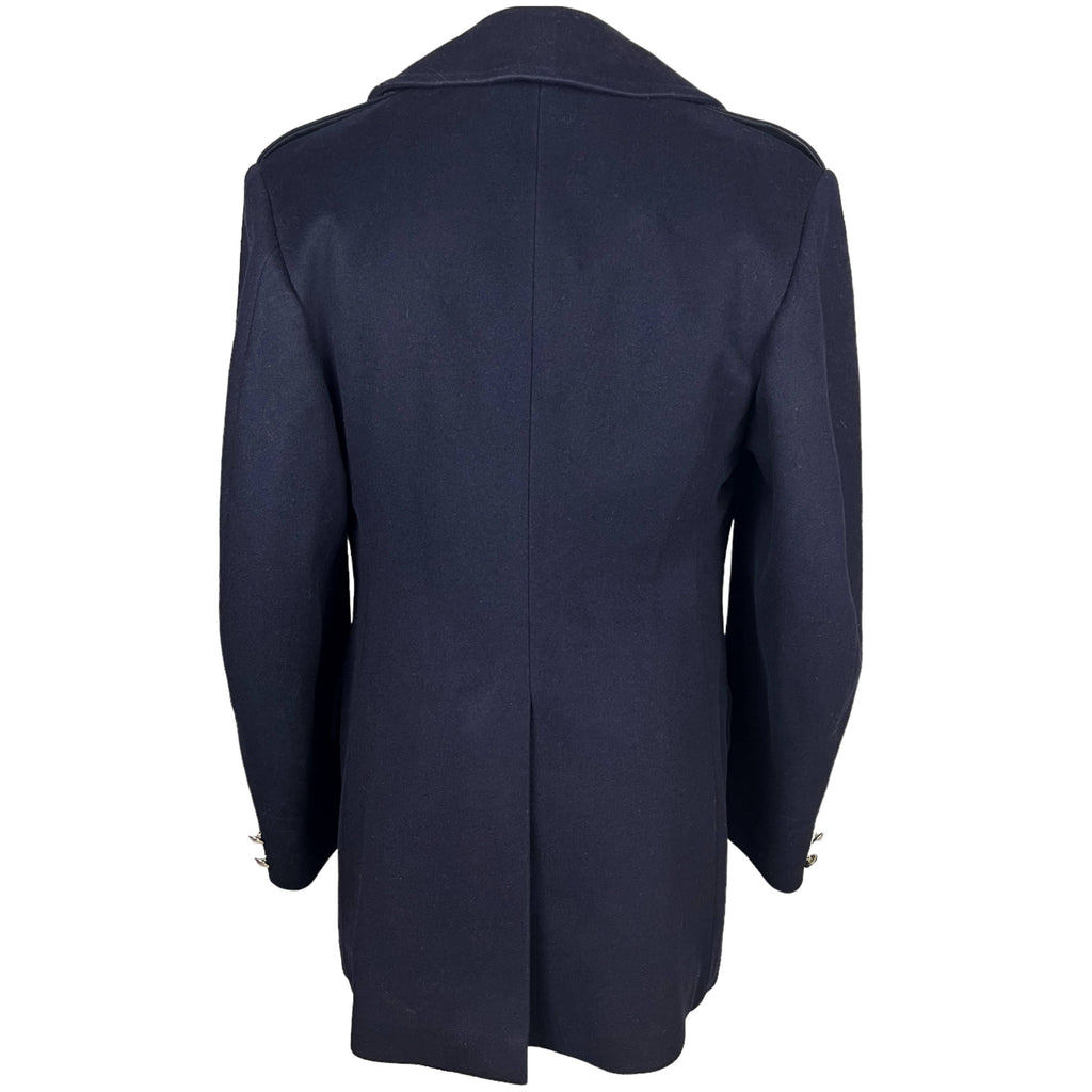 Vintage RCMP Pea Coat Canadian Mounties Navy Wool 1981 Sz M