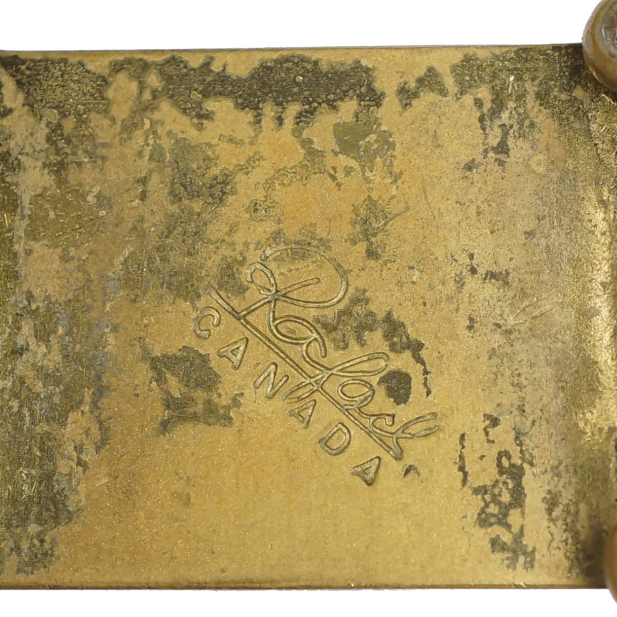 Canadian Modernist Rafael Alfandary Brass Bracelet wi Red Murano Glass Cabochons - Poppy's Vintage Clothing