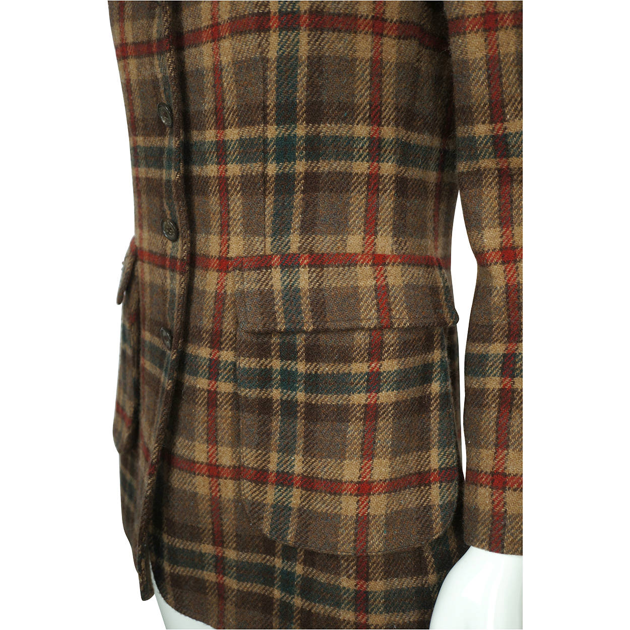 Lauren by Ralph Lauren Plaid Jacket Hunting Blazer Green Label Ladies Size 4 - Poppy's Vintage Clothing