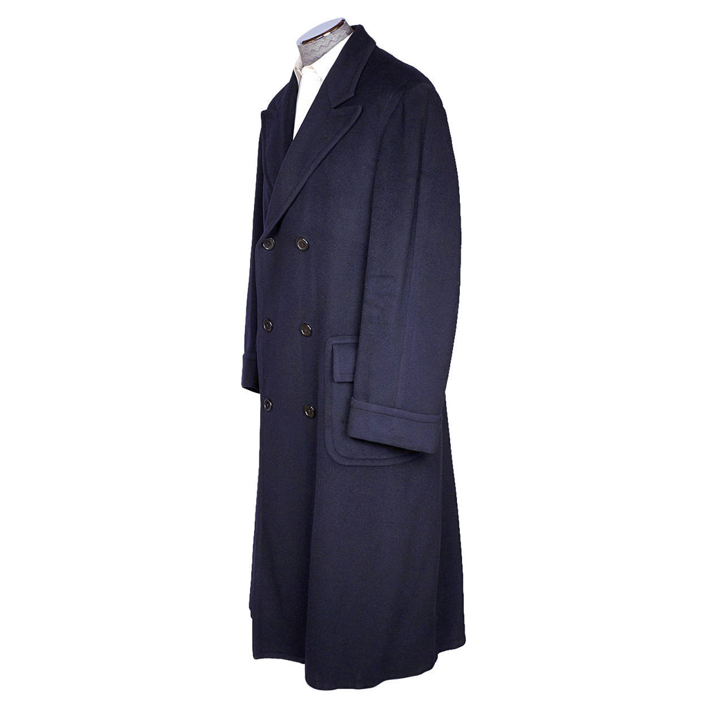 Vintage Ralph Lauren Polo Overcoat 1980s Made in USA Quality Coat Size 44 Long - Poppy's Vintage Clothing