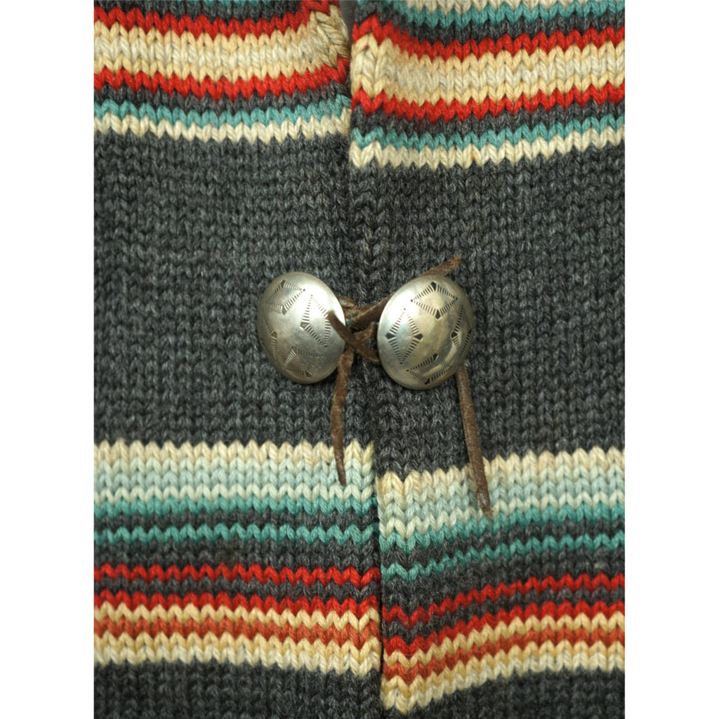 Vintage Ralph Lauren Southwestern Coat Sweater Serape Indian Blanket USA Mens L - Poppy's Vintage Clothing