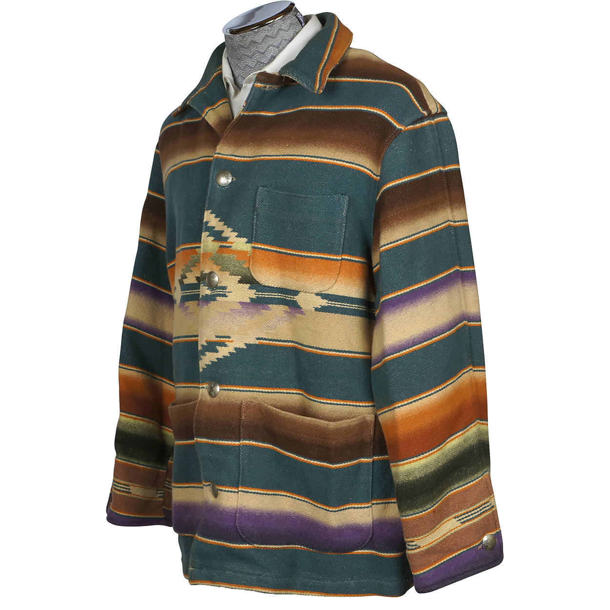 Vintage Ralph Lauren Southwestern Coat Serape Indian Blanket