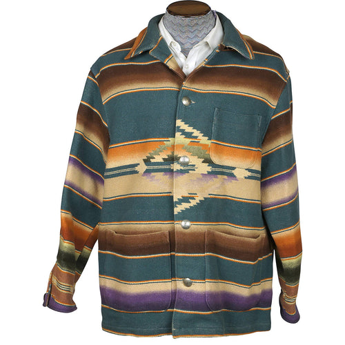 Vintage Ralph Lauren Southwestern Coat Serape Indian Blanket 