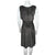 Vintage 1960s Black and Silver Lurex Dress by Rappi Size M