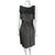 Vintage 1960s Black and Silver Lurex Dress by Rappi Size M