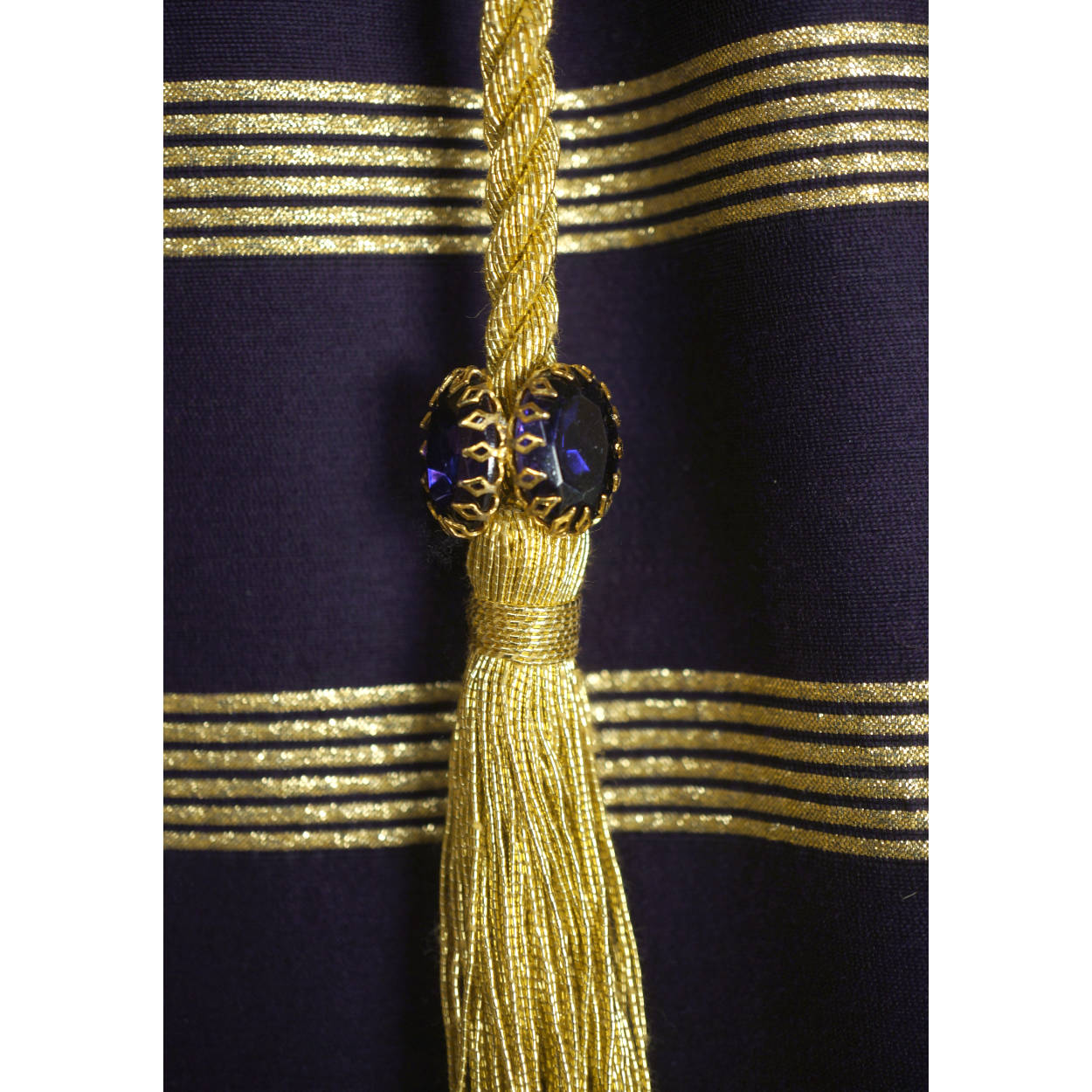 Vintage 1960s Purple Silk Metallic Gold Evening Gown Goddess Dress Rappi Size M - Poppy's Vintage Clothing