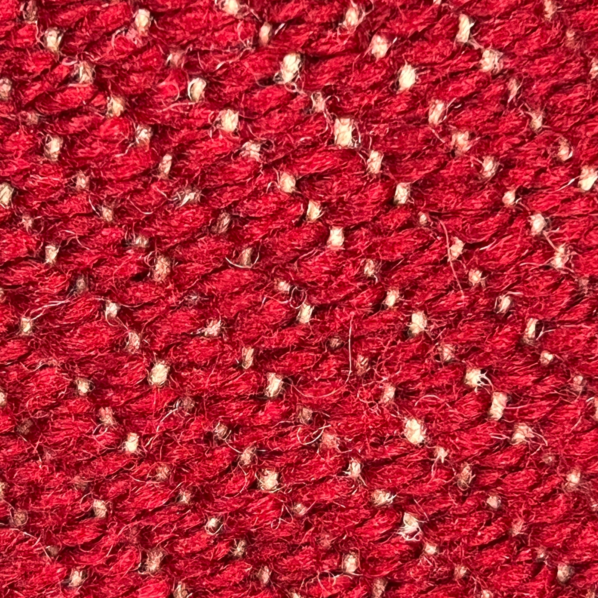 Vintage Reversible Hooded Cape Red Blue Loomed Wool One Size