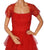 Vintage 1950s Red Tulle Party Dress by Rappi for Saks Fifth Avenue - Poppy's Vintage Clothing