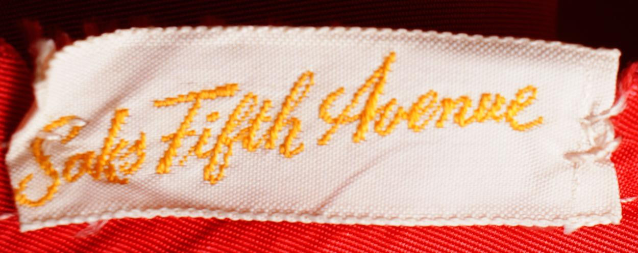 Vintage 1950s Red Tulle Party Dress by Rappi for Saks Fifth Avenue - Poppy's Vintage Clothing