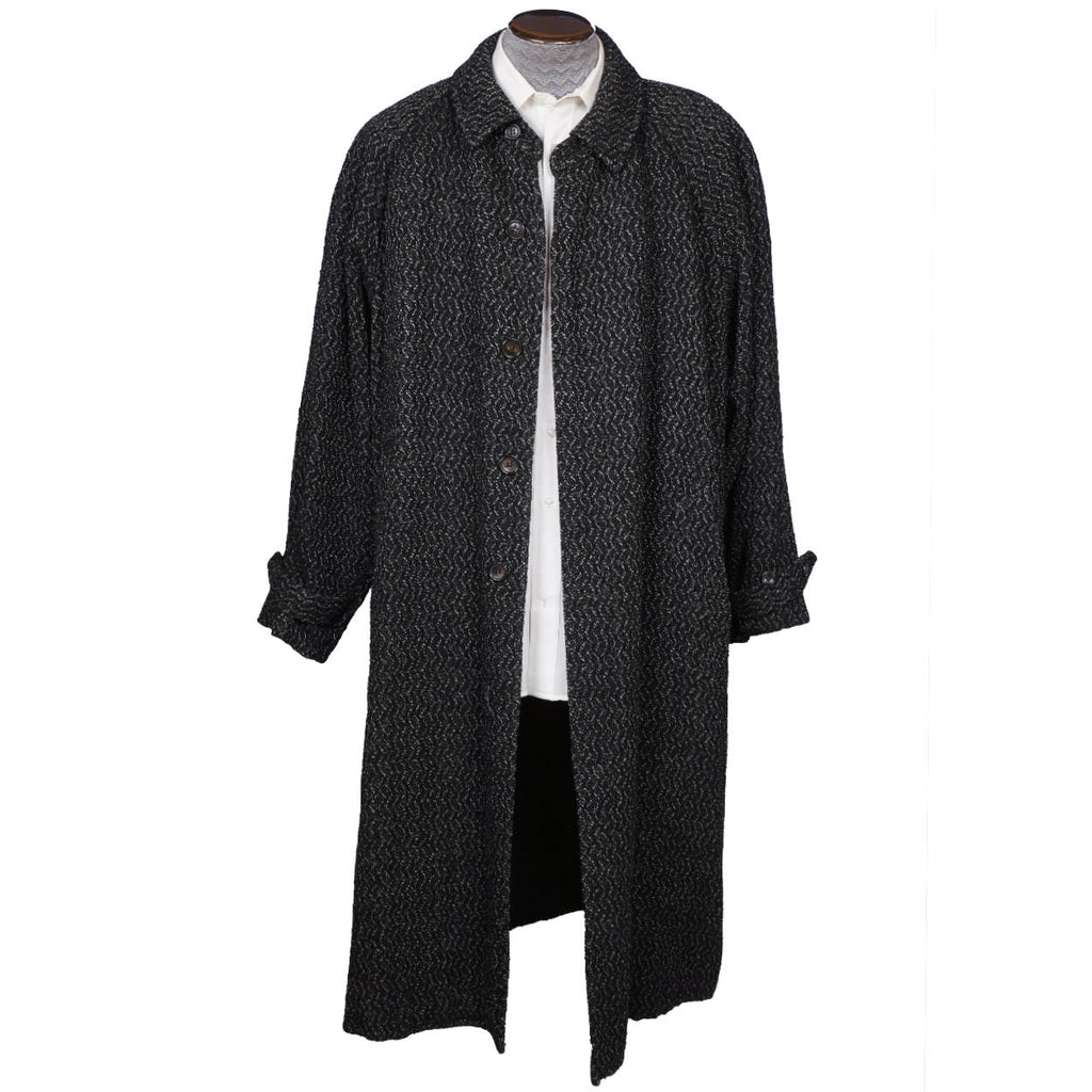 Vintage 1980s Rei Kawakubo Mens Overcoat Oversize Fashion Medium Coat Made Japan - Poppy's Vintage Clothing