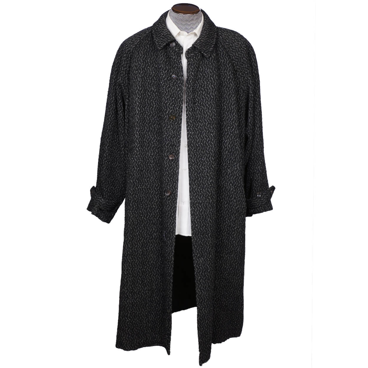 Vintage 1980s Rei Kawakubo Mens Overcoat Oversize Fashion Medium Coat Made Japan - Poppy's Vintage Clothing