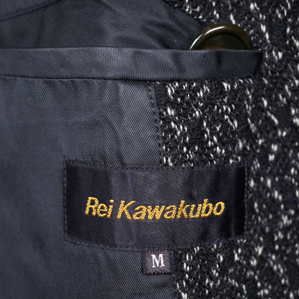 Vintage 1980s Rei Kawakubo Mens Overcoat Oversize Fashion Medium Coat Made Japan - Poppy's Vintage Clothing