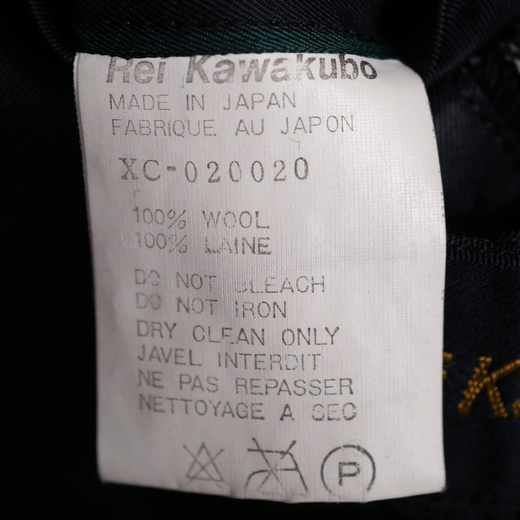Vintage 1980s Rei Kawakubo Mens Overcoat Oversize Fashion Medium Coat Made Japan - Poppy's Vintage Clothing