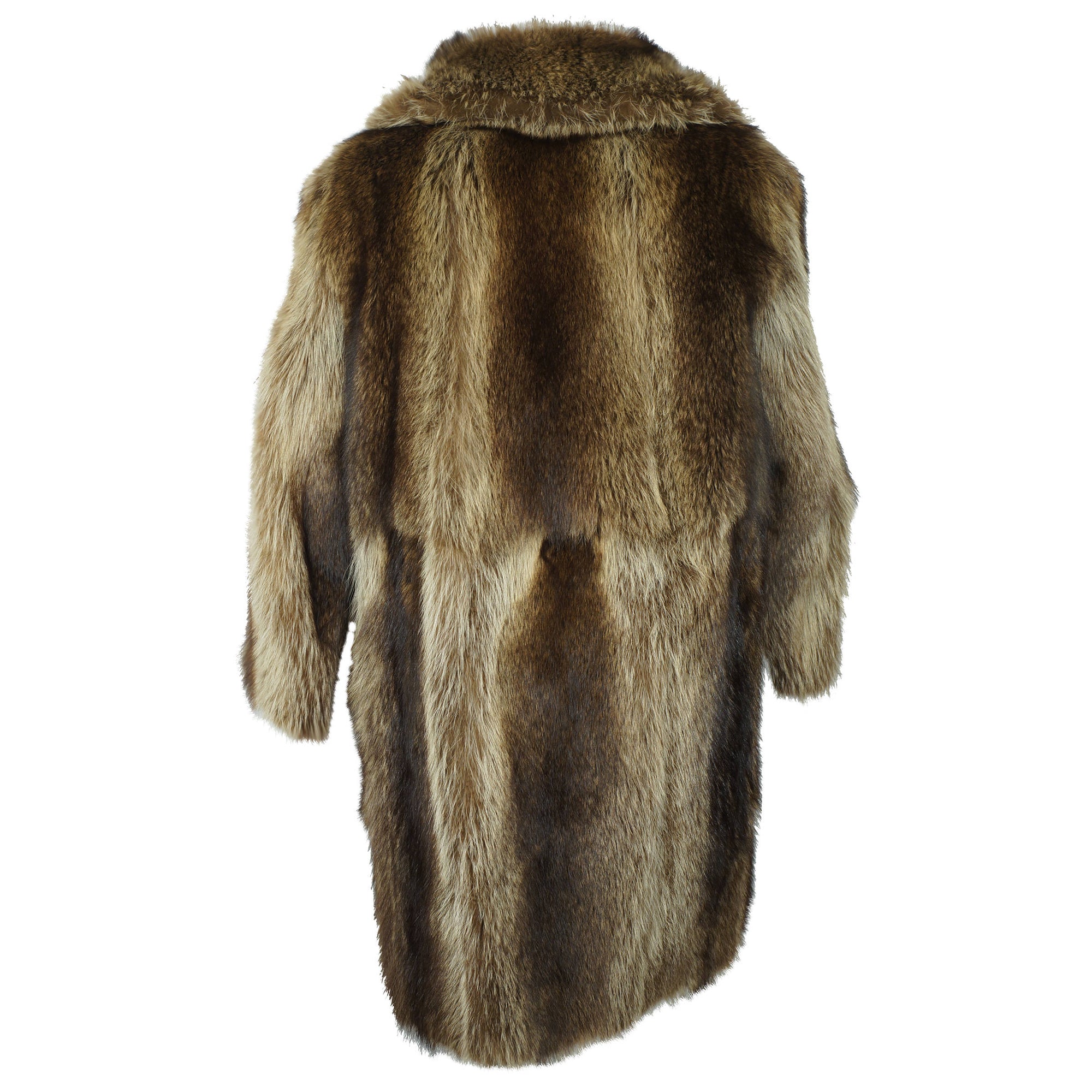 Vintage Mens Raccoon Fur Coat 
