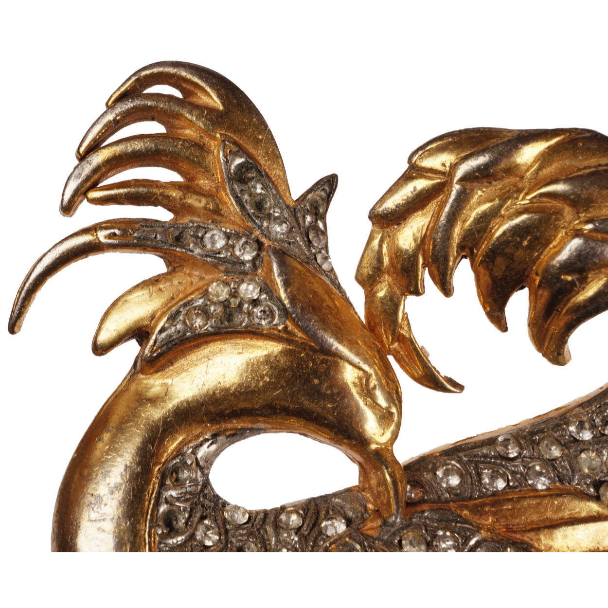 Vintage 1940s Reinad Brooch Marcel Boucher Gryphon Costume Jewelry Copy - Poppy's Vintage Clothing