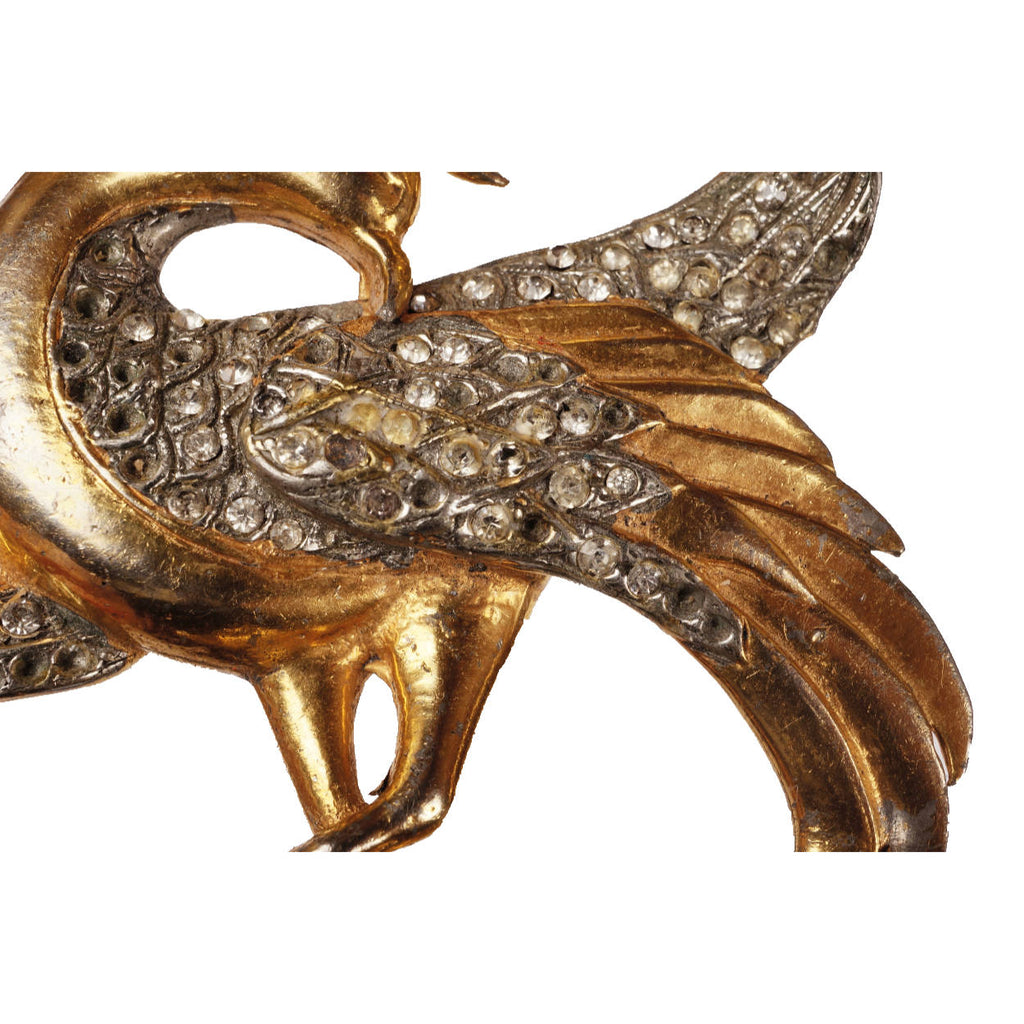 Vintage 1940s Reinad Brooch Marcel Boucher Gryphon Costume Jewelry Copy - Poppy's Vintage Clothing