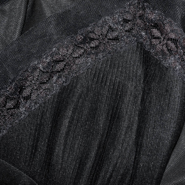 Black Lace Trim, Vintage Black Embroidery Lace Fabric Trim