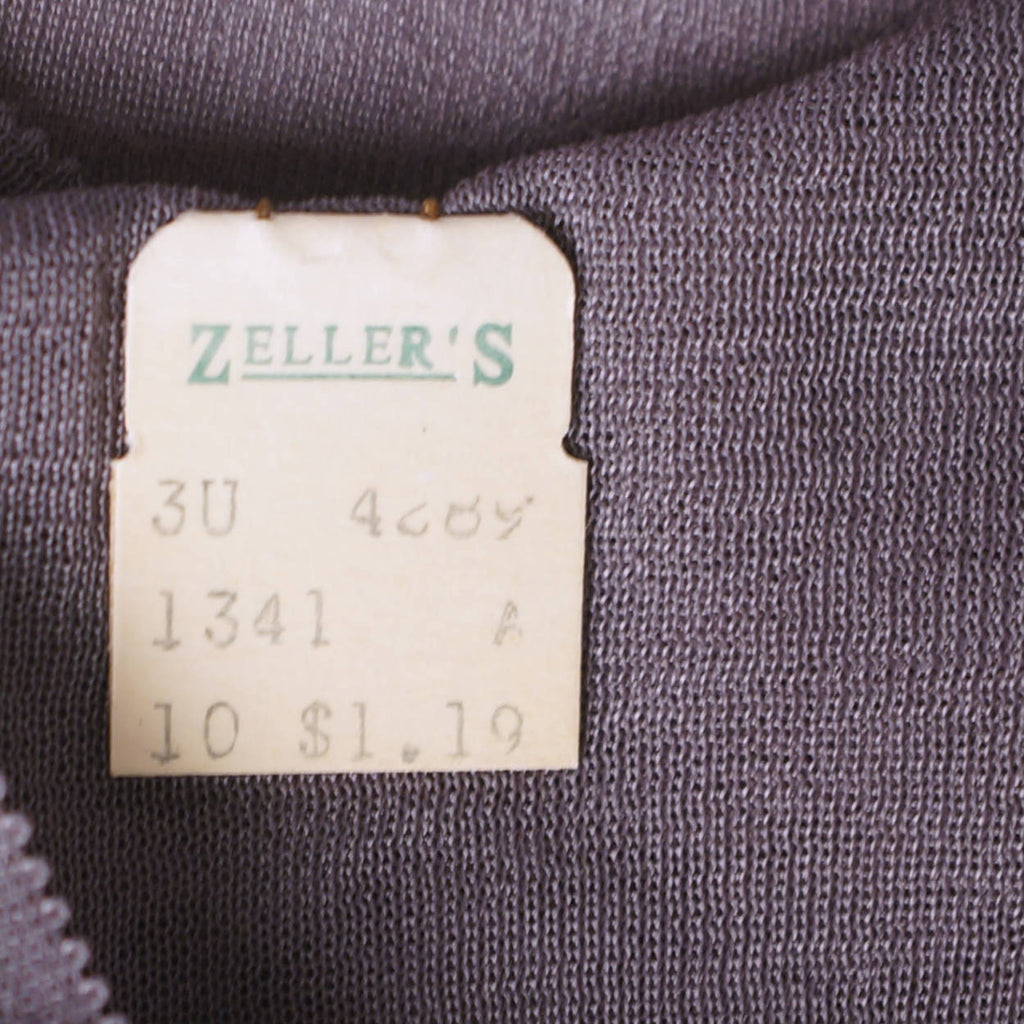 Vintage 50s Grey Nylon Stockings Seamed Cuban Heel Rendezvous Brand Zellers NOS - Poppy's Vintage Clothing