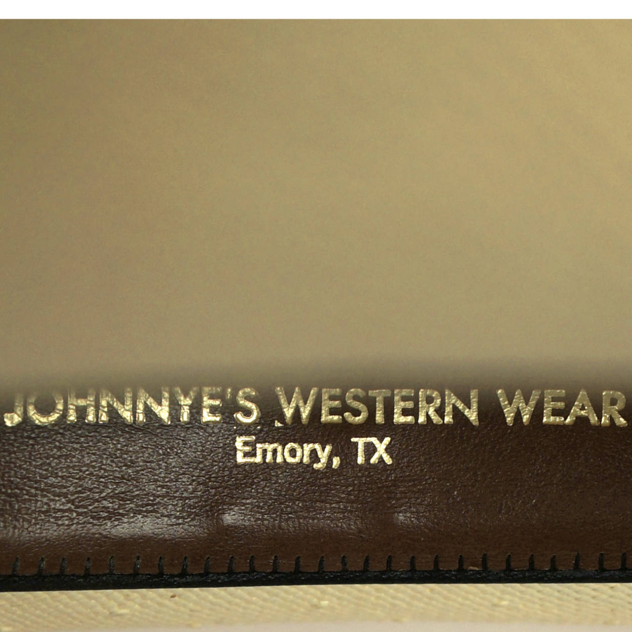 Vintage Resistol Shantung Straw Western Cowboy Hat Beige Long Oval Size 7 - Poppy's Vintage Clothing