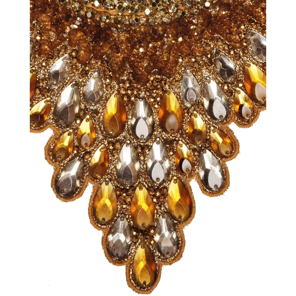 Vintage 60s Topaz Rhinestone Bib - Neck Piece - Necklace - Poppy's Vintage Clothing