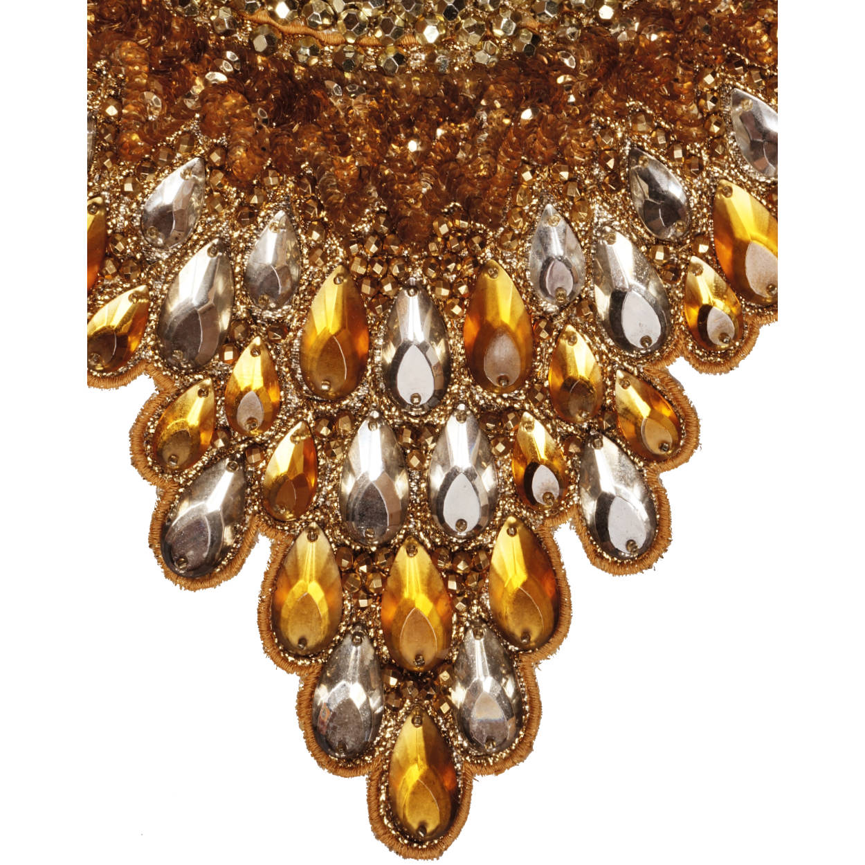 Vintage 60s Topaz Rhinestone Bib - Neck Piece - Necklace - Poppy's Vintage Clothing