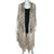 Vintage Fringed Ribbon Shawl Hand Knotted Macrame Wrap