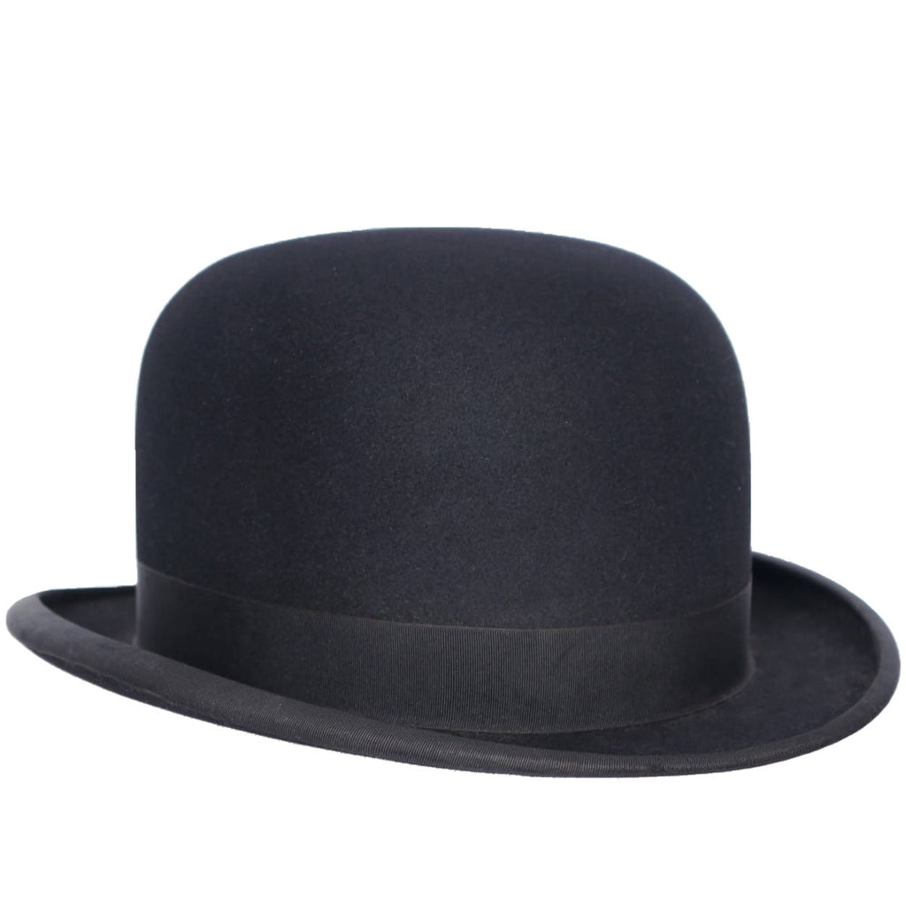 Vintage Mens English Bowler Hat Derby Robert Davidson &amp; Co London Large XL - Poppy's Vintage Clothing