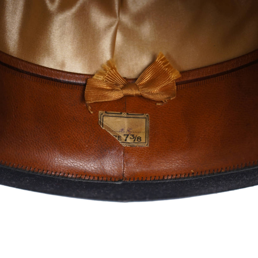 Vintage Mens English Bowler Hat Derby Robert Davidson &amp; Co London Large XL - Poppy's Vintage Clothing