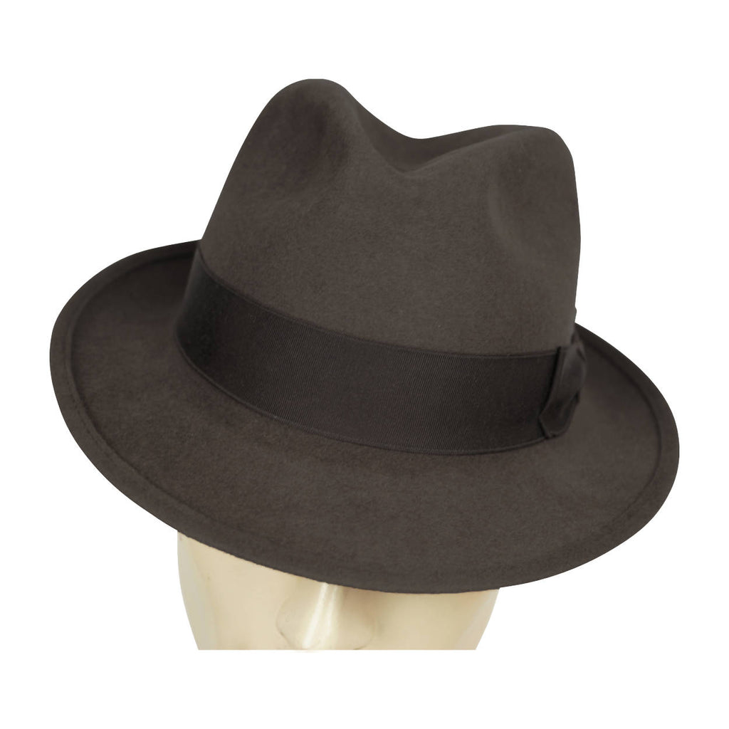 Vintage Mens Fedora Hat Robert Hall Fur Felt Made in USA Medium 7 1/8 - Poppy's Vintage Clothing