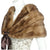 Vintage 1950s 60s Mink Fur Stole Shrug w Ribbon Tie Closure Pastel Brown Size M - Poppy's Vintage Clothing